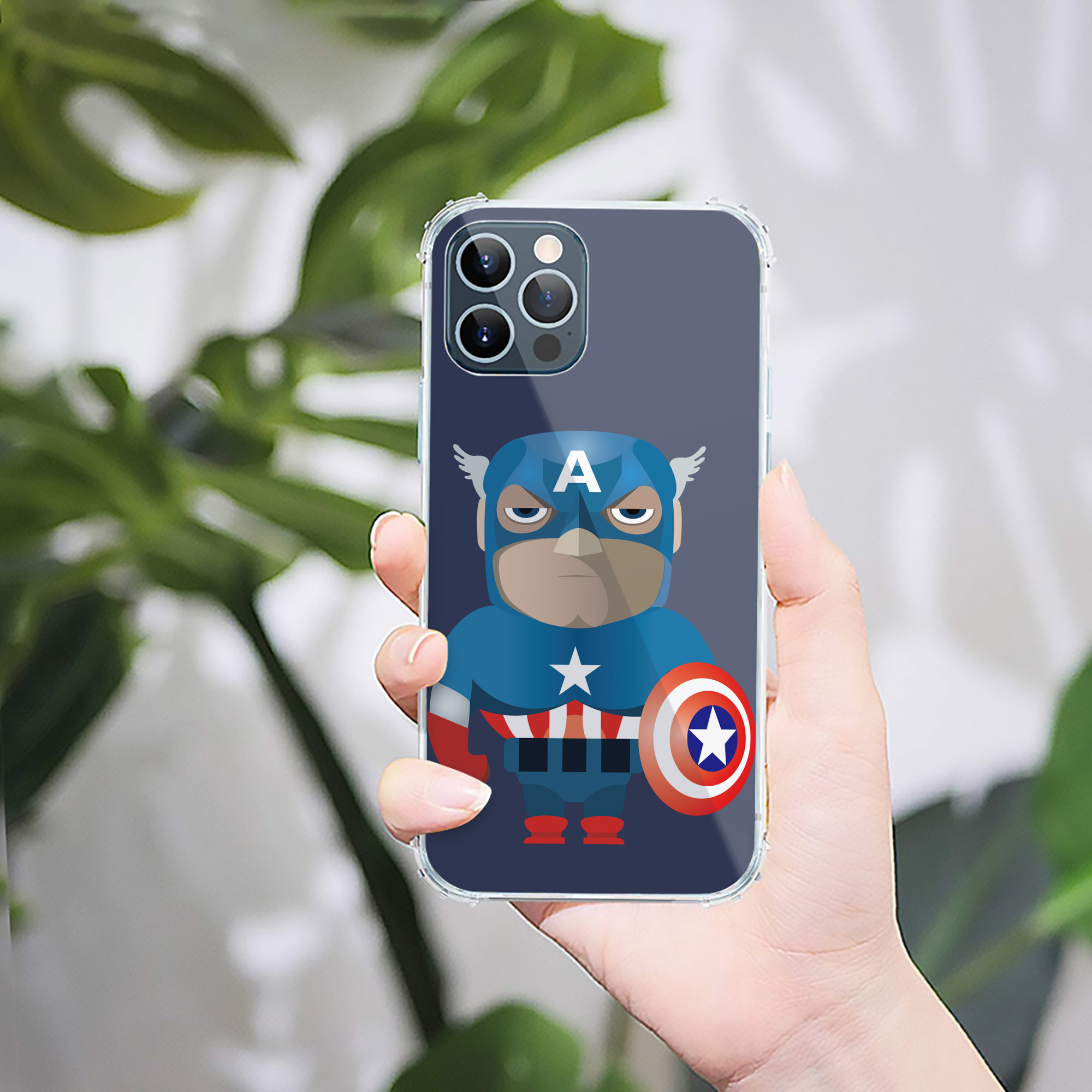 （画像用） アベンジャーズ The Avengers 【iPhone 12シリーズ対応】透明スマホケース（クリアソフトケース）